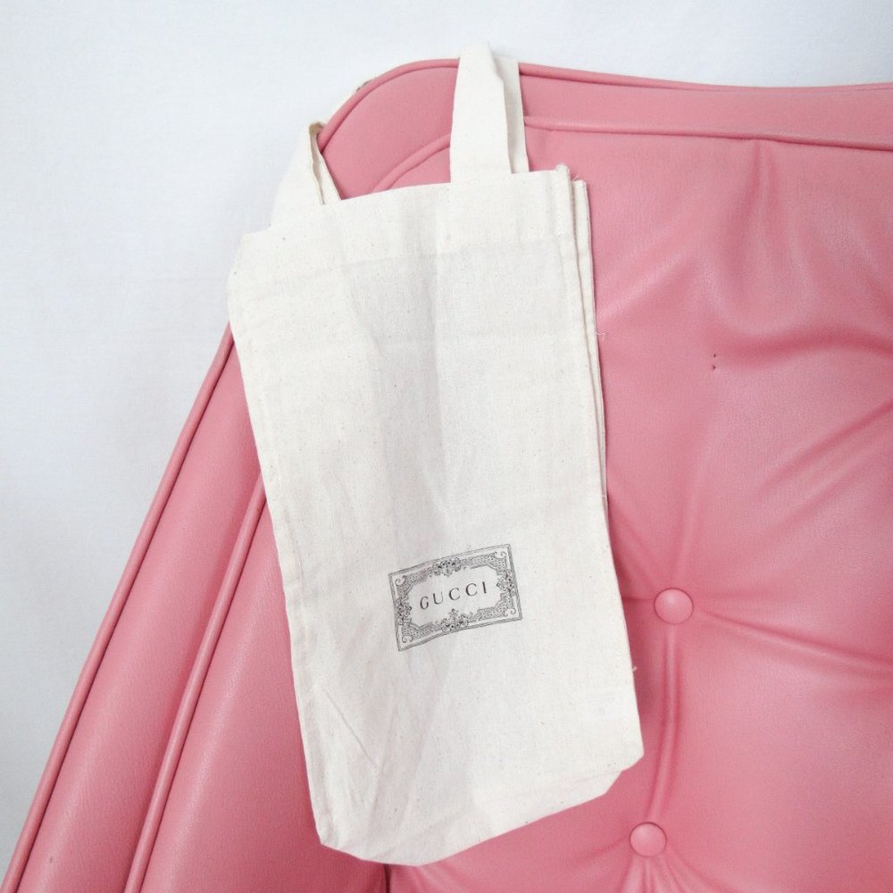 GUCCI Reusable Cotton Canvas Tote Bag Mini / in Cream - Picture 6 of 7